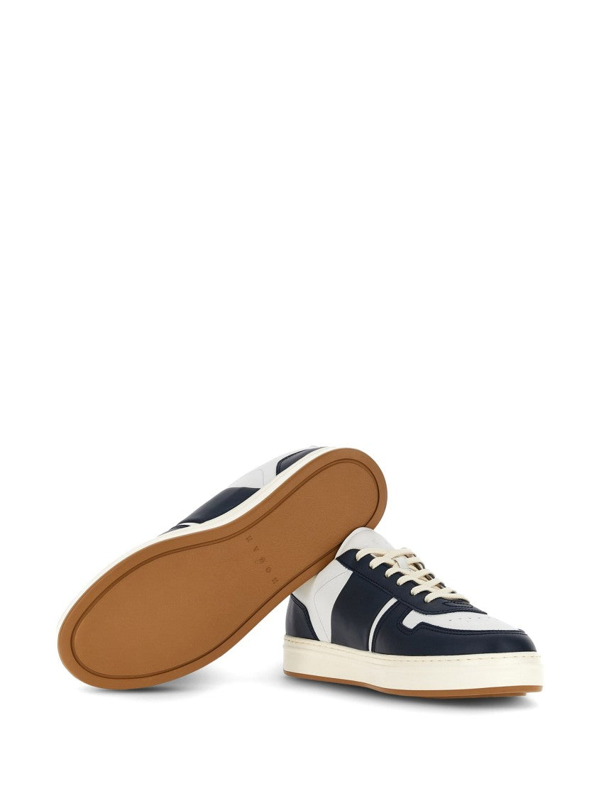 Hogan White Minimalist Nappa Leather H-Tv Sneakers