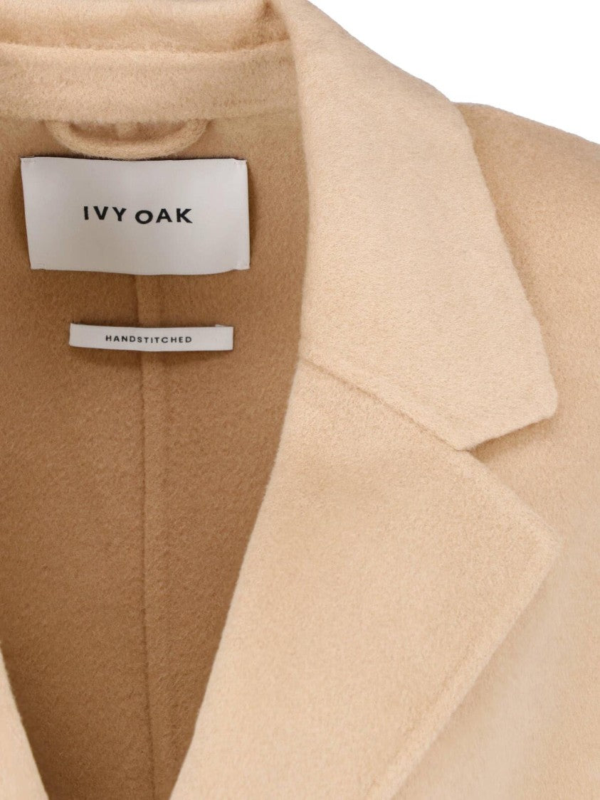 Ivy & Oak Beige Iocelia Belted Wool Coat