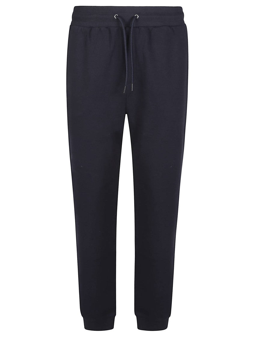 Fay Black Track Cotton-Blend Sweatpants