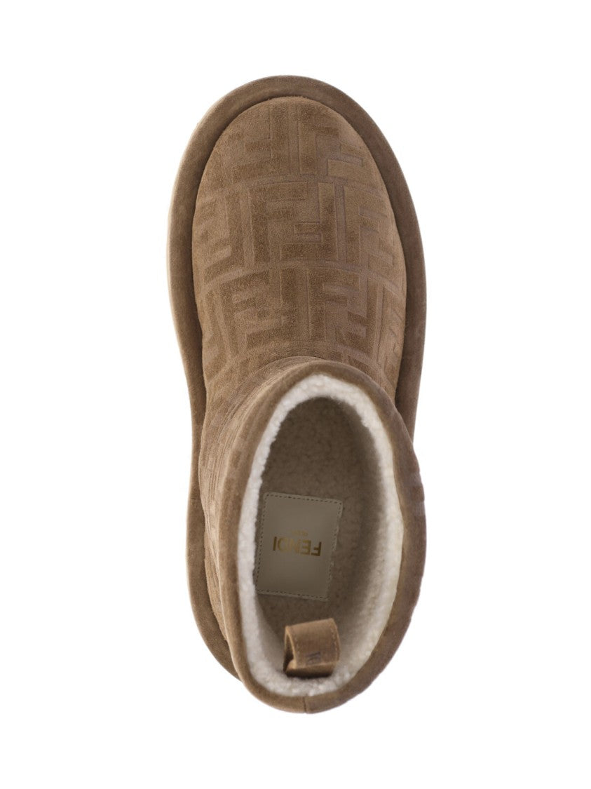 Fendi "Apres Chic" Ankle Boots – Brown/Blue