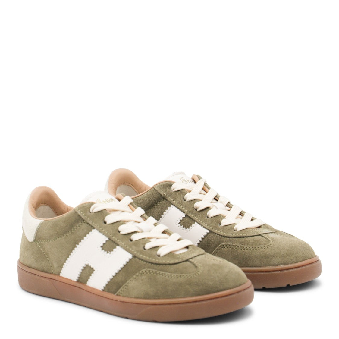 Hogan Light Green Leather Sneakers