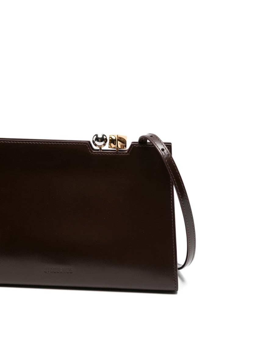 Jacquemus Sleek Metallic Clasp Clutch Bag