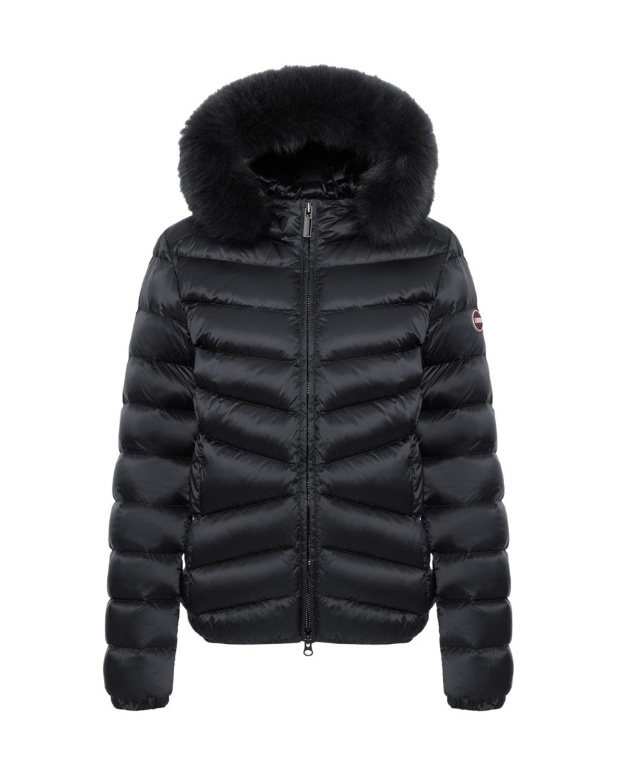 Colmar Quilted Down Coat With Detachable Synthetic Fur Hood