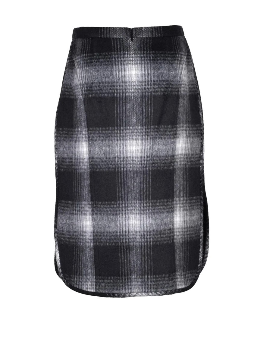 N°21 Grey Polyester Wool Elastane Women's Pencil Skirt