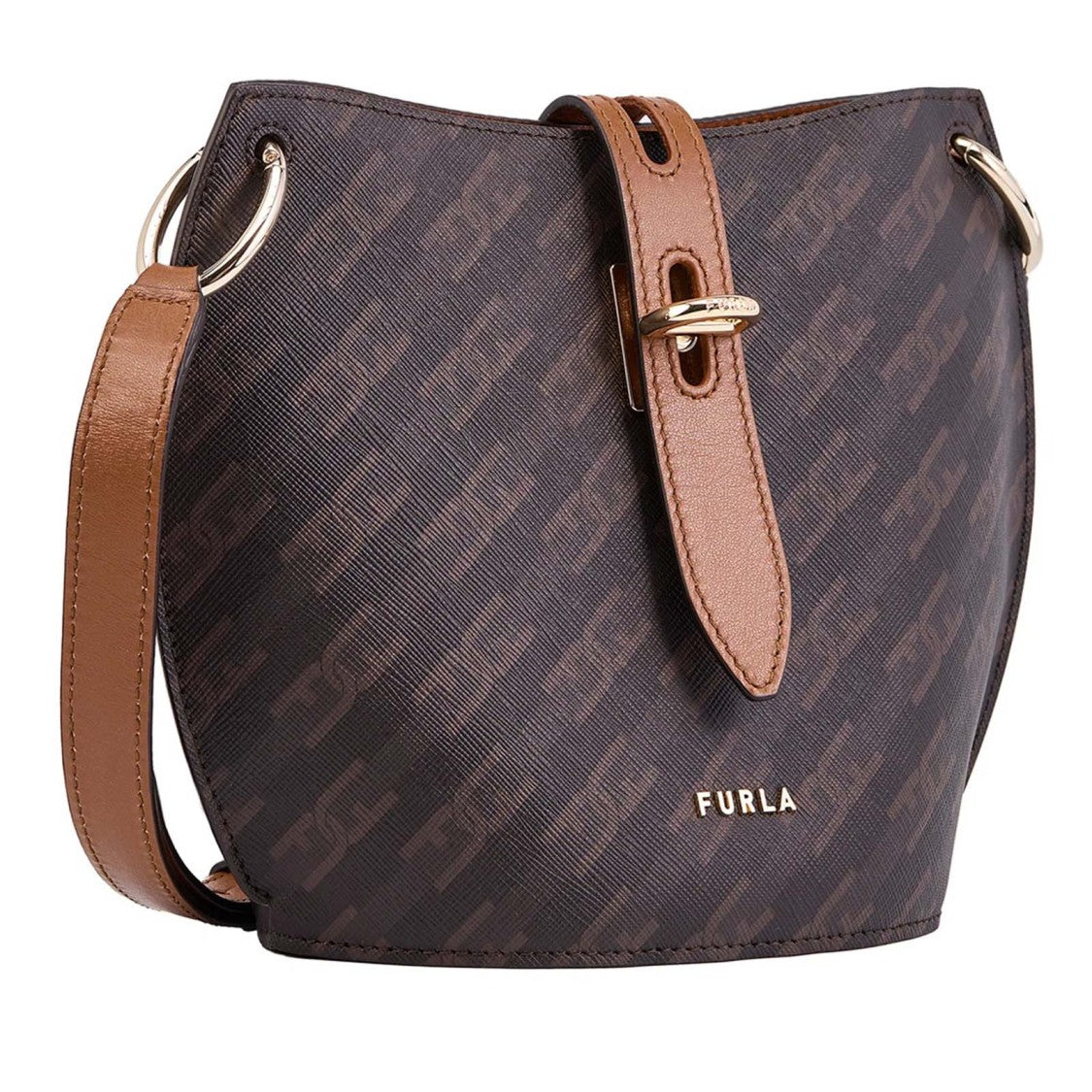 Furla Structured Logo-Pattern Furla Bag