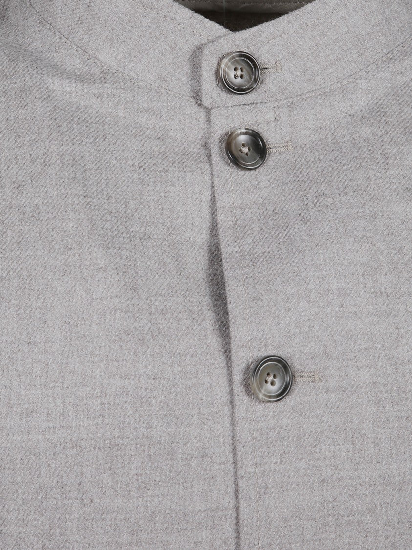 Tagliatore Grey Tempesta Button-Up Jacket