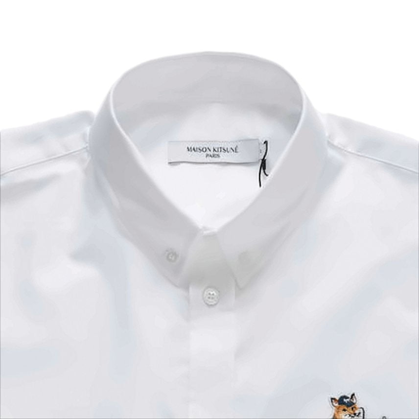 Maison Kitsuné Classic Long-Sleeve Cotton Shirt With Button-Down Collar