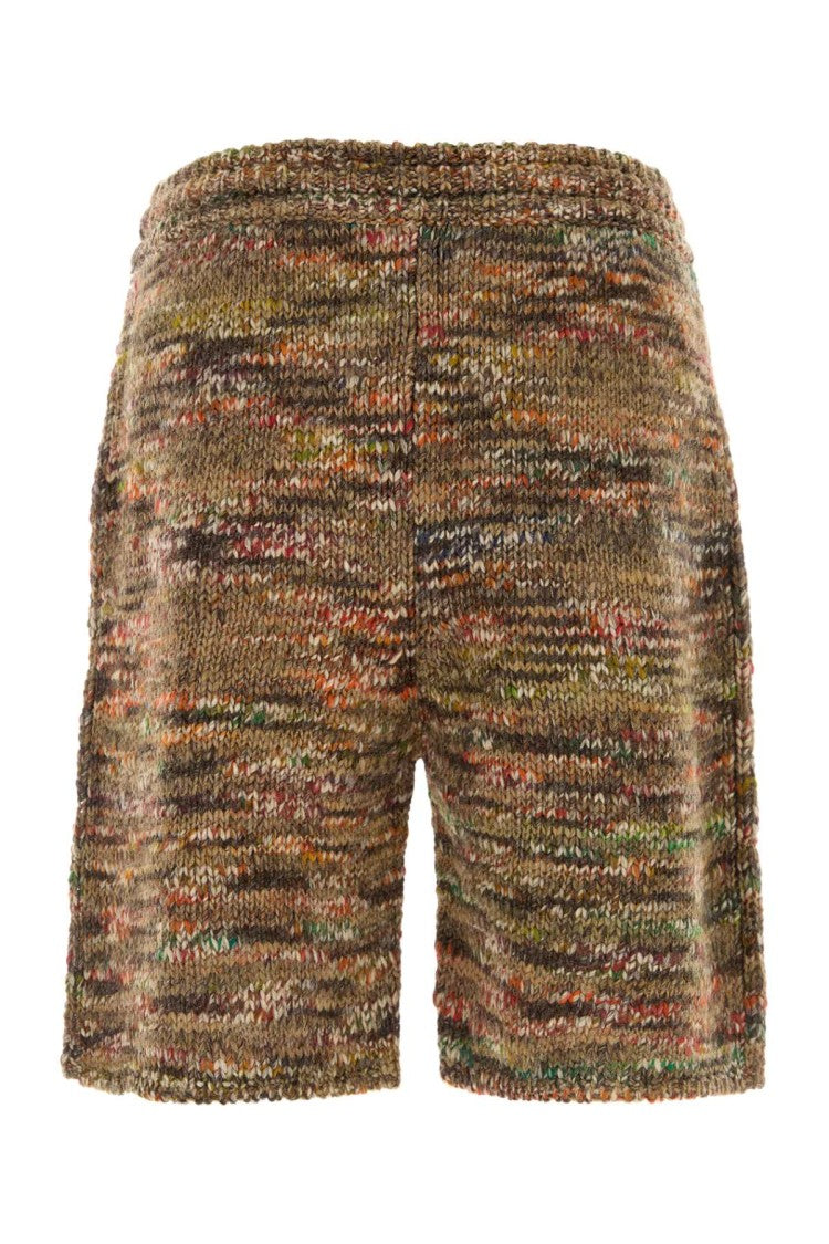Alanui Multicolor Wool Blend Grunge Beat Bermuda Shorts
