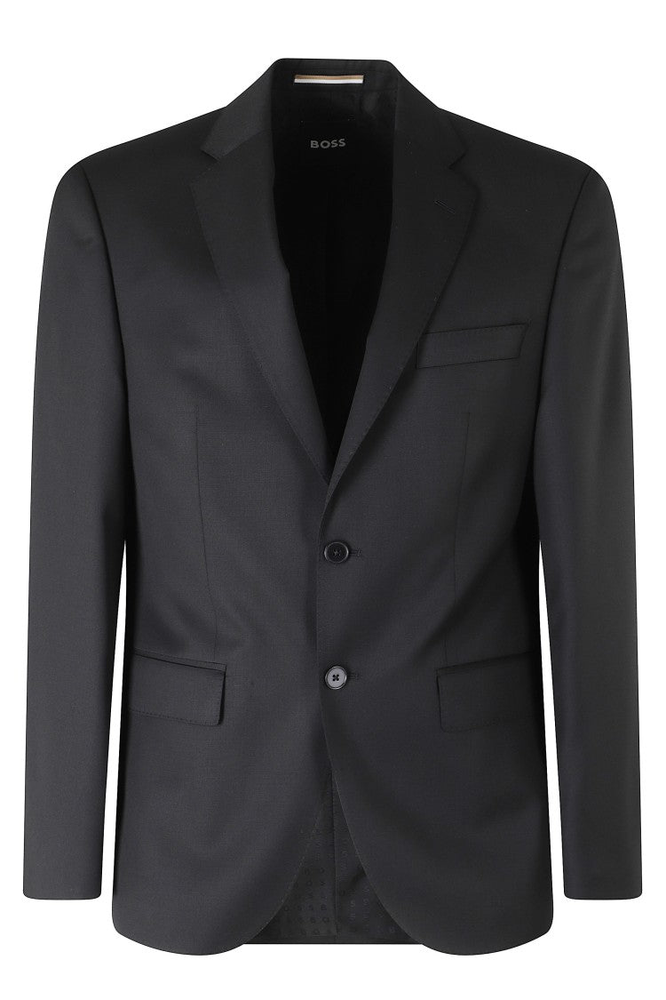Boss Black Jeckson Flap Pockets Two Vents Wool Blazer