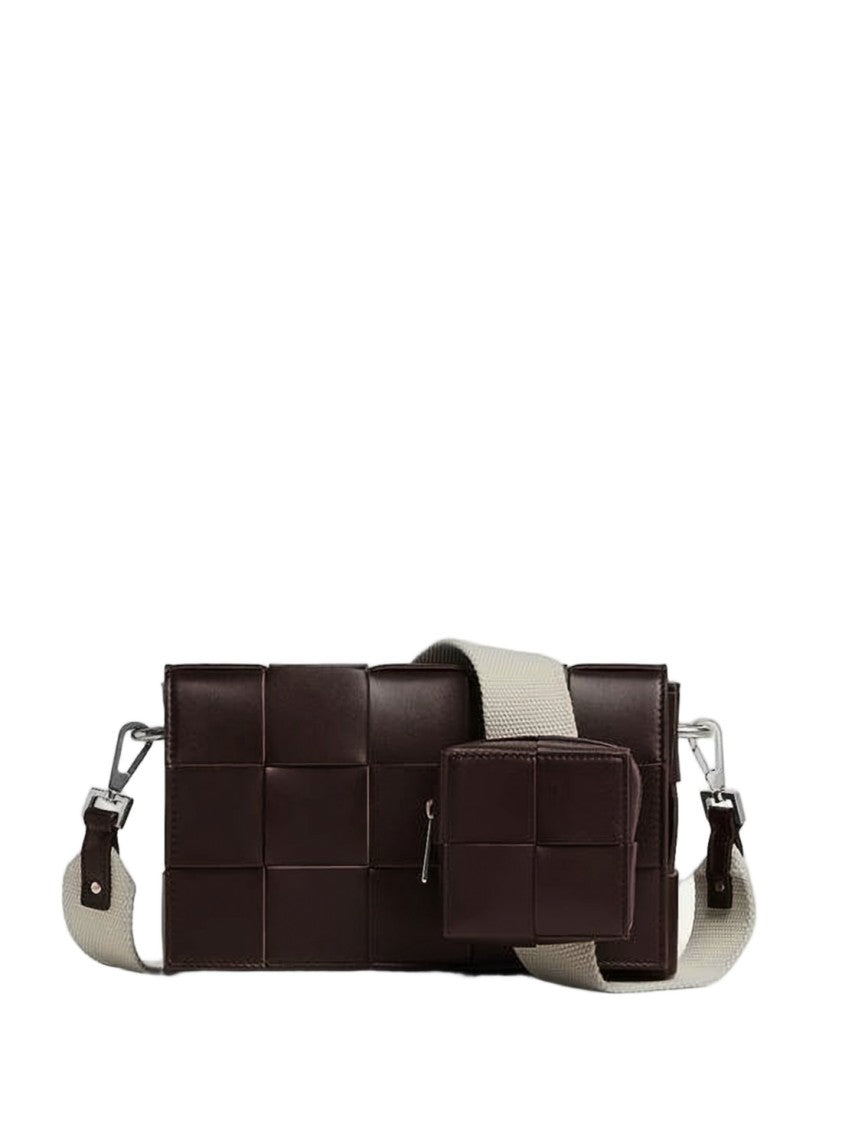 Bottega Veneta Woven Leather Rectangular Crossbody Bag