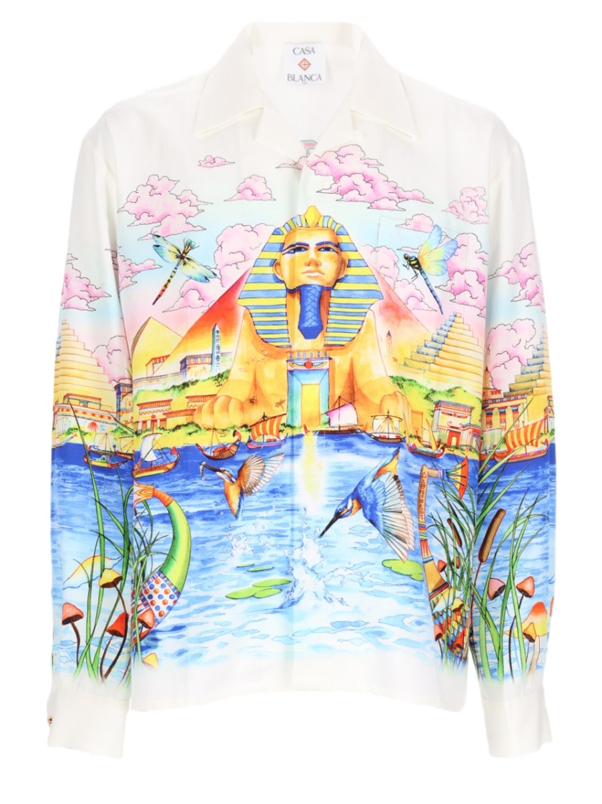 Casablanca Vibrant Multicolored Egyptian-Inspired Shirt