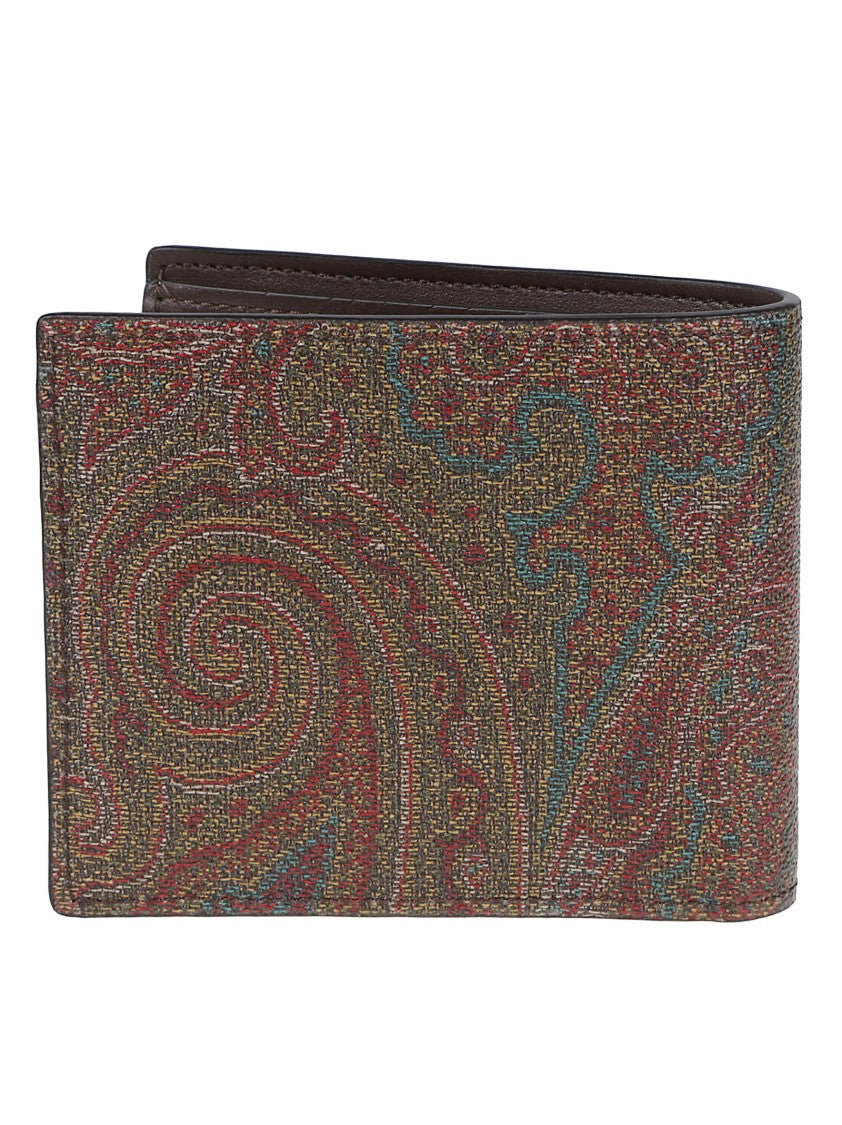Etro Arnica Paisley Cotton-Blend Wallet