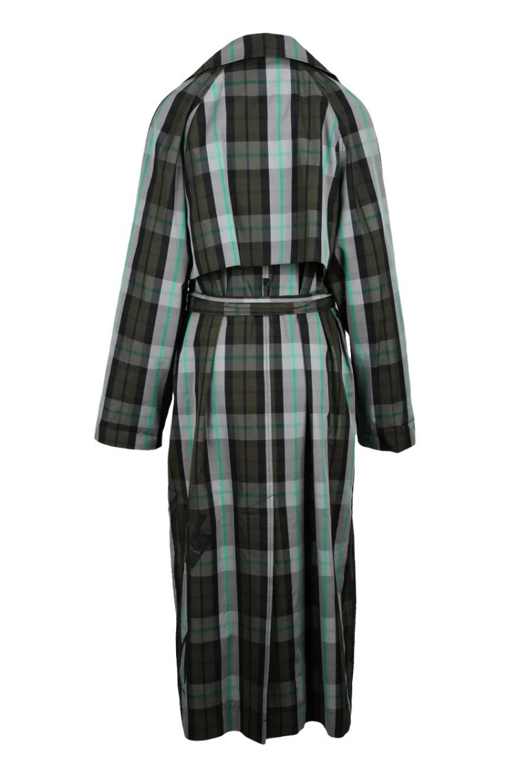 Essentiel Antwerp Essentiel Antwerp Trench Coat Cotton/Polyamide - Grey/Green