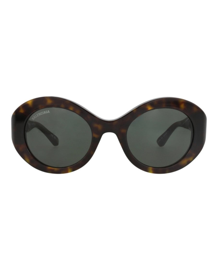 Balenciaga Tortoiseshell Round-Frame Acetate Sunglasses With Saddle Nose Bridge