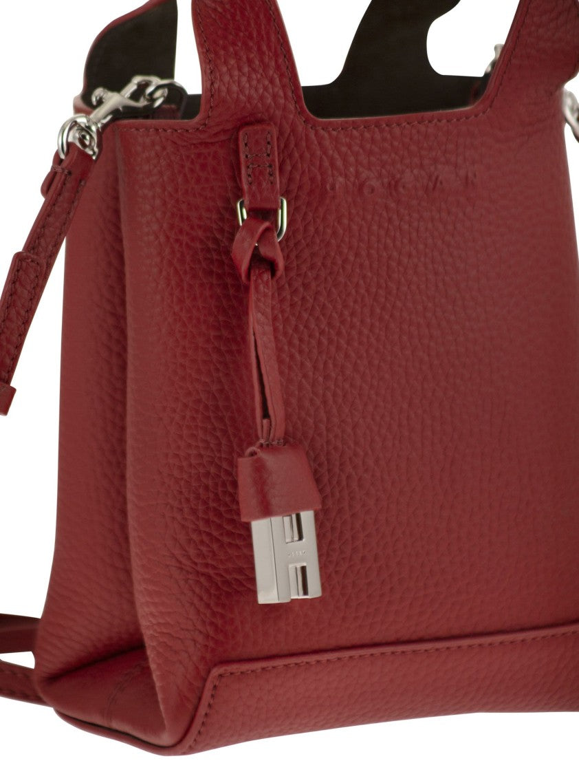 Hogan Mini Hammered Leather Tote Bag