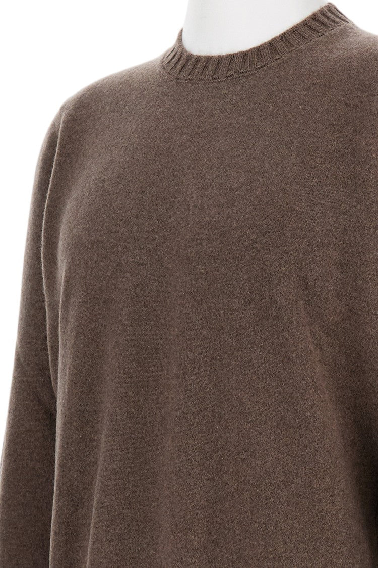 Gran Sasso Brown Cashmere Crewneck Sweater