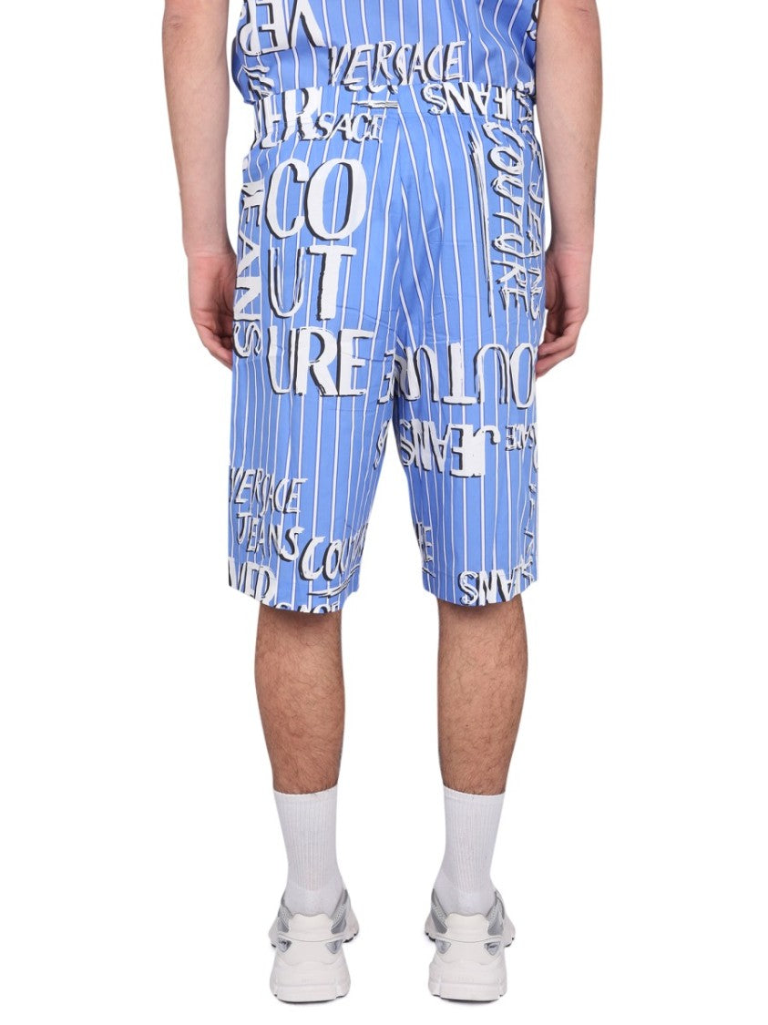 Versace Jeans Couture Bermuda With Logo