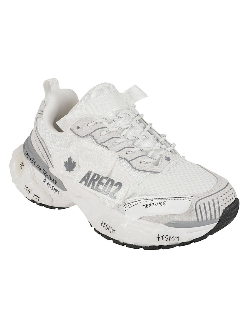 Dsquared2 Faster Mesh Upper Rubber Sole Low-Top Sneakers