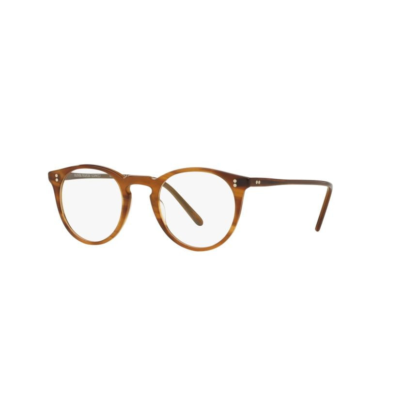 Oliver Peoples 0Ov5183 Round Brown Tortoiseshell Eyeglasses With Keyhole Bridge
