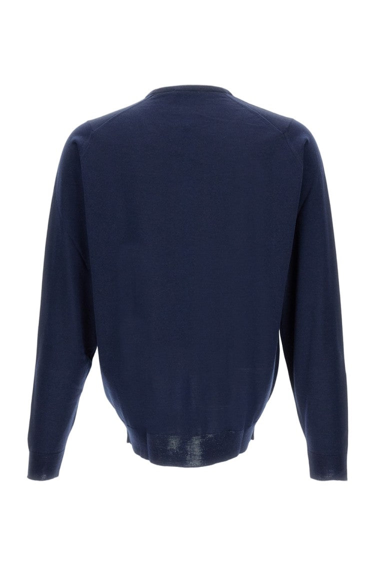 John Smedley Long Sleeve Crew Neck Sweater In Extra-Fine Merino Wool