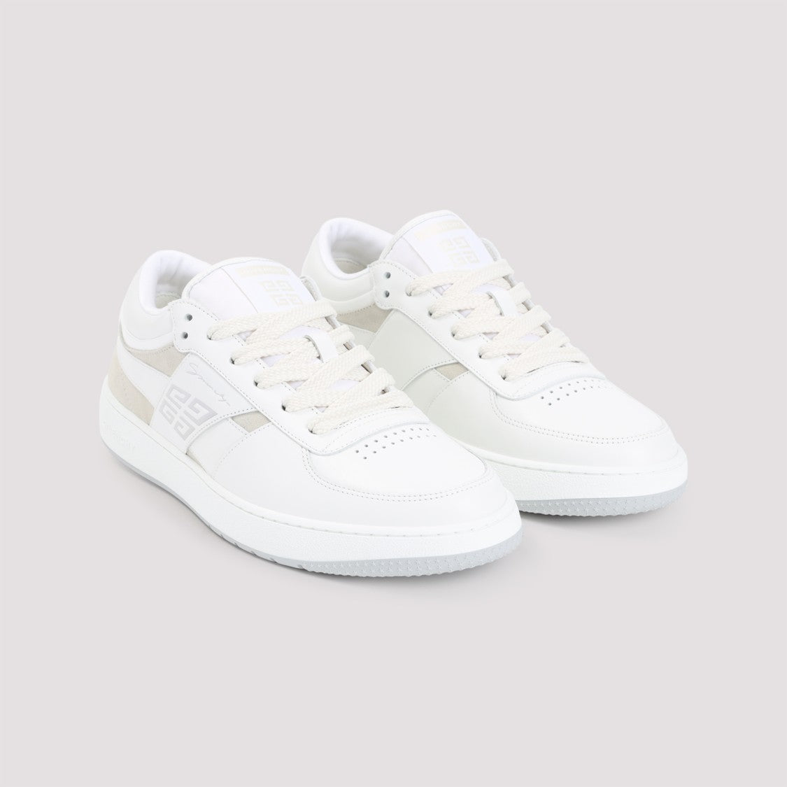 Givenchy White Calf Leather G Move Low Sneakers