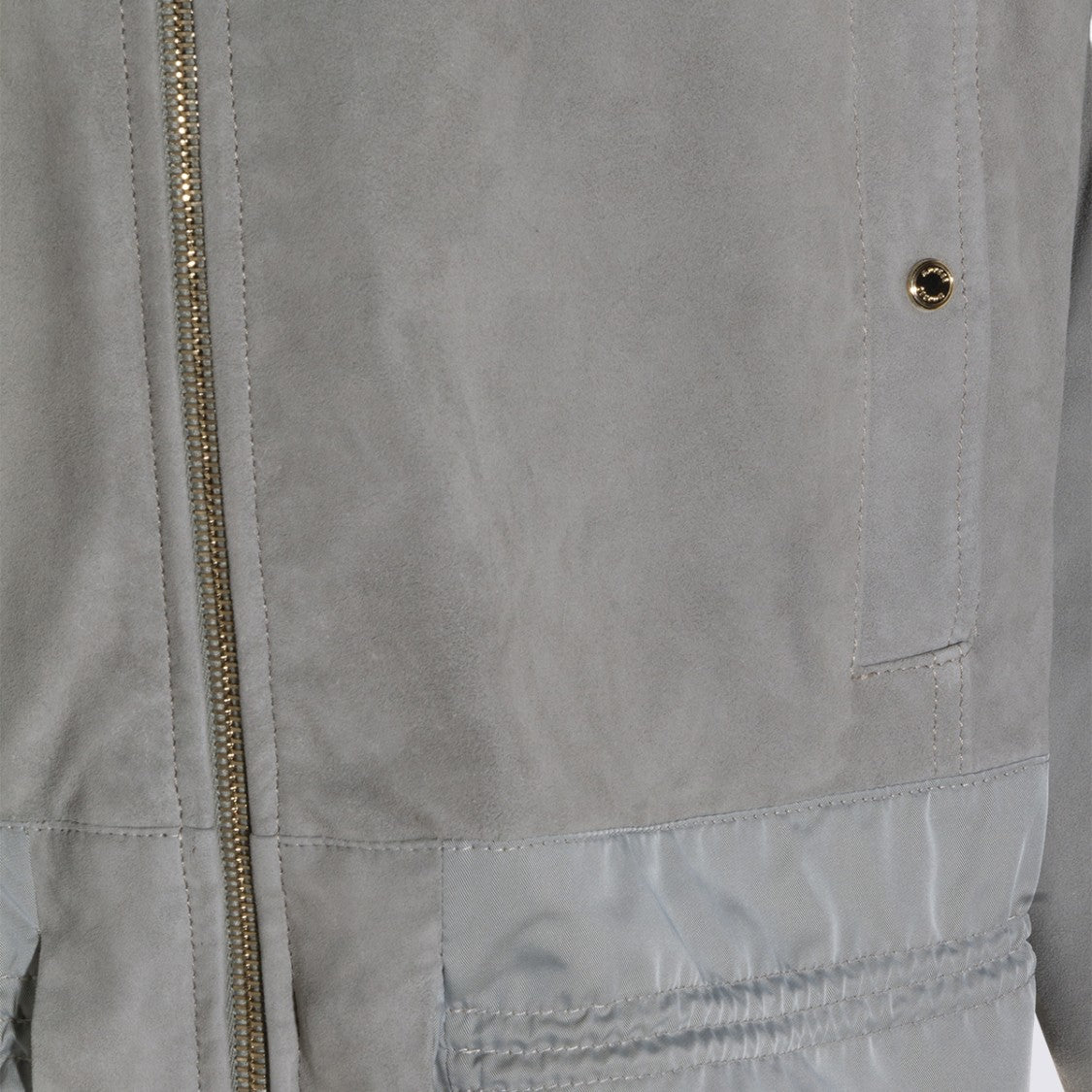 Moorer Matte Finish Jacket With Textured Panel