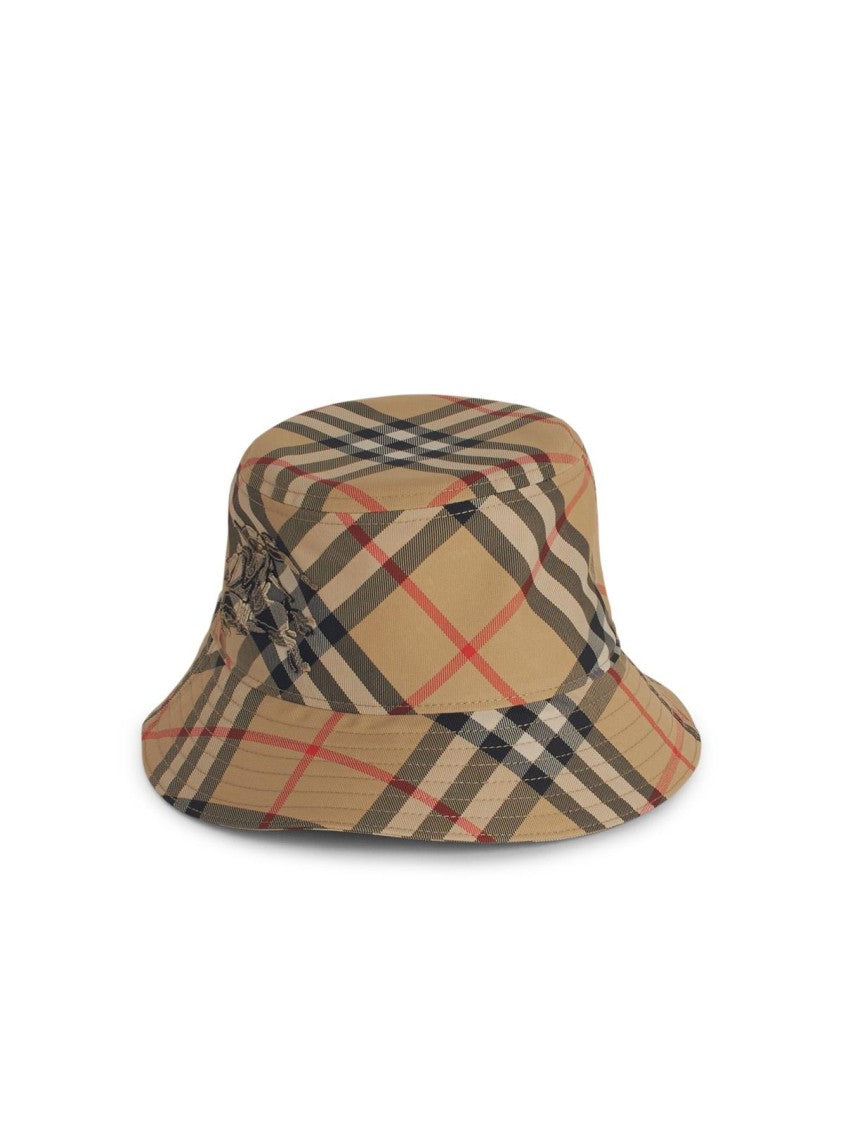 Burberry Check' Beige Cotton Hat