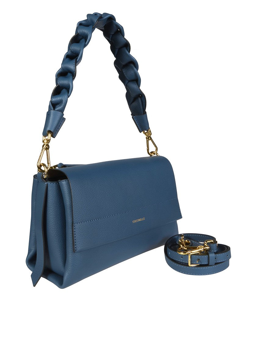 Coccinelle Boheme Grana Double Muted Blue Handbag