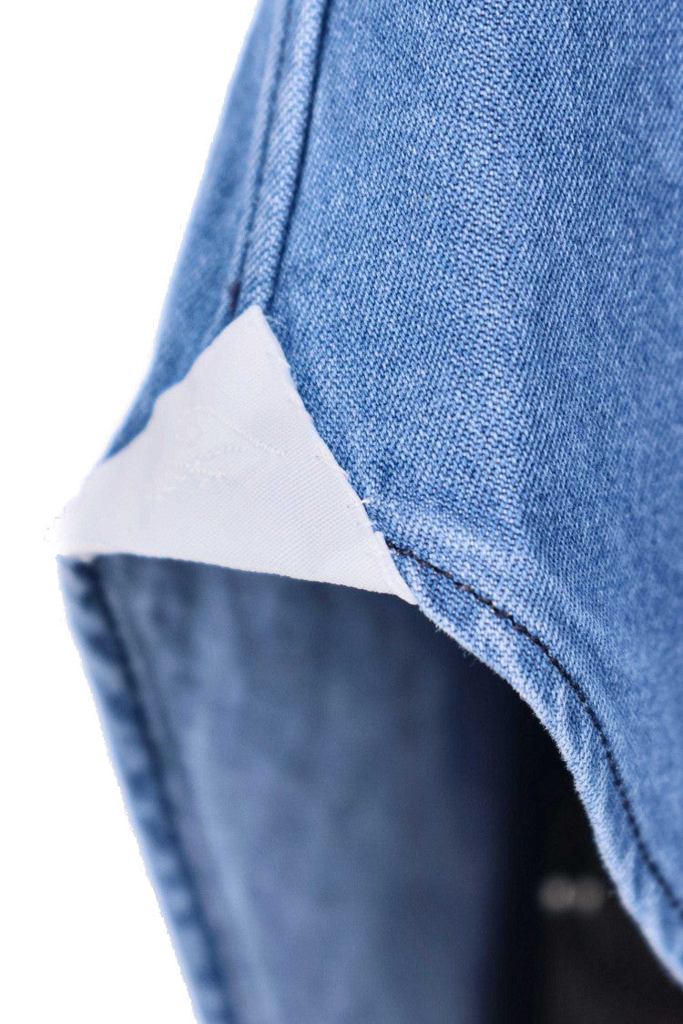 Finamore Napoli Line Washed Denim Tailored Shirt