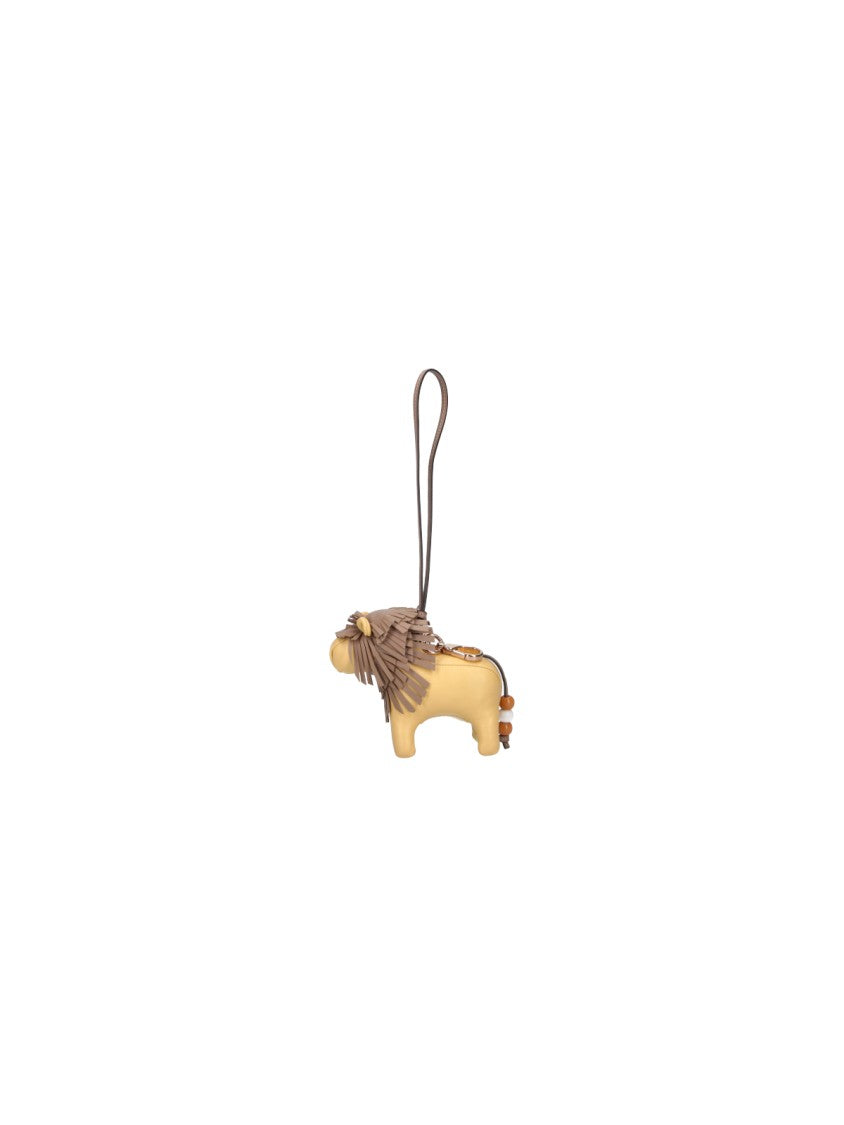 Tod's Brown Leone Leather Keychain