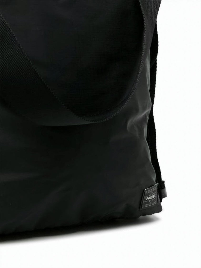 Porter Streamlined Black Tote Bag With Adjustable Strap