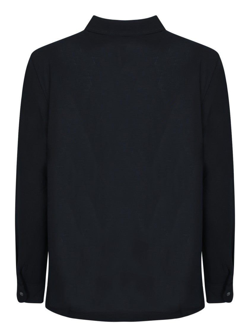 Zanone Refined Long Sleeve Polo With Three-Button Collar