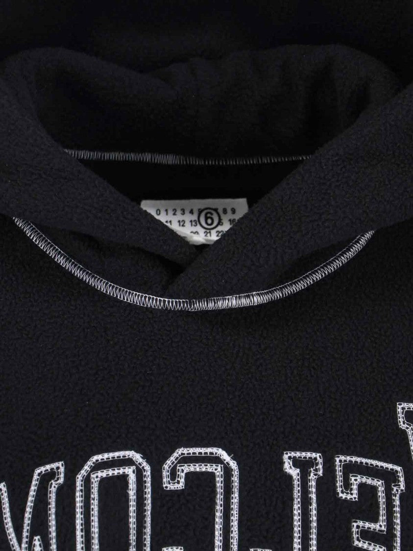 Mm6 By Maison Margiela Logo Hoodie – Black