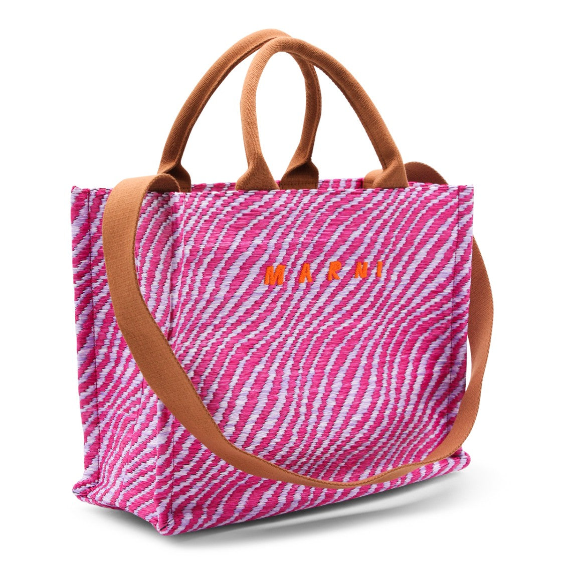 Marni Pink Patterned Tote Bag