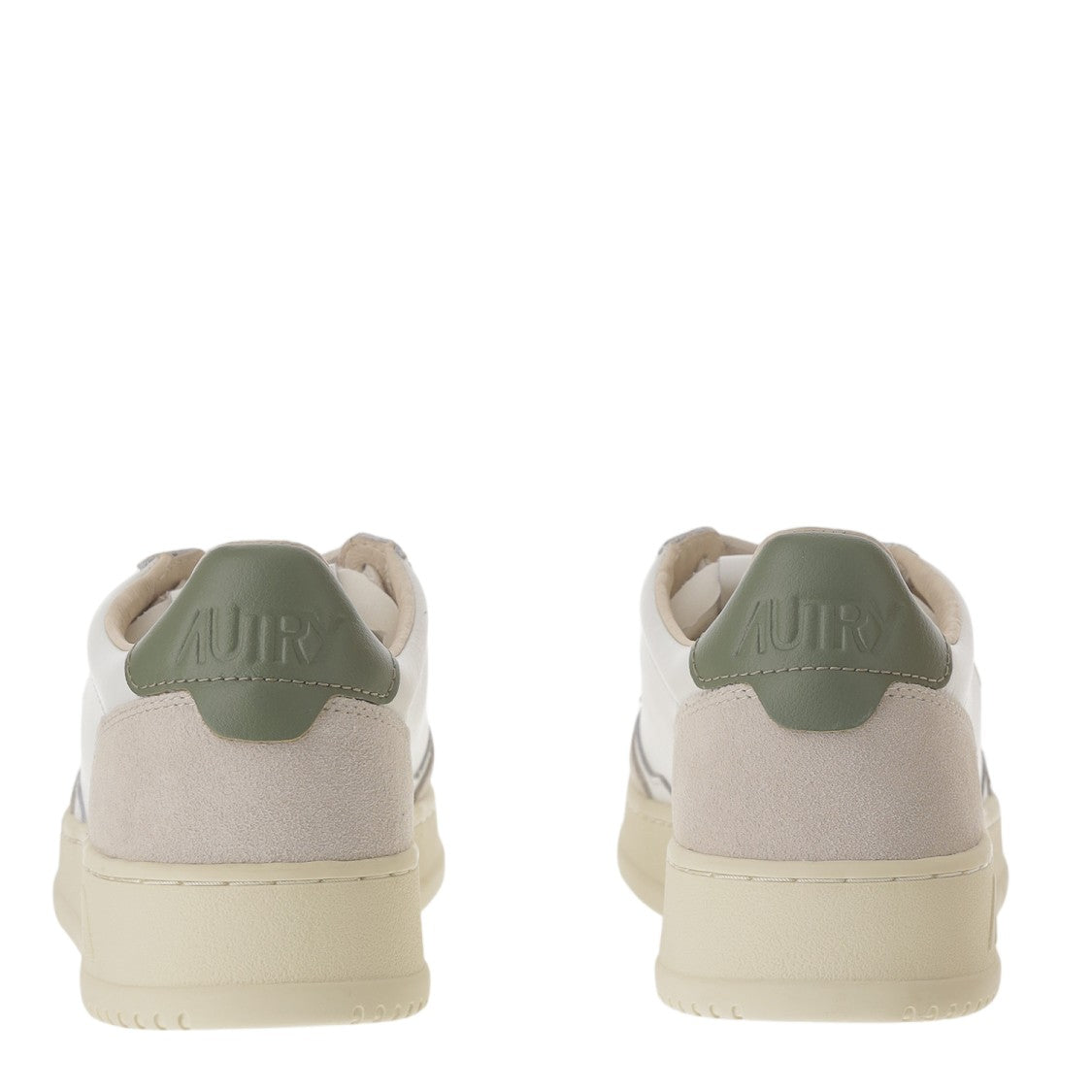 Autry Green Medalist Low Suede Sneakers