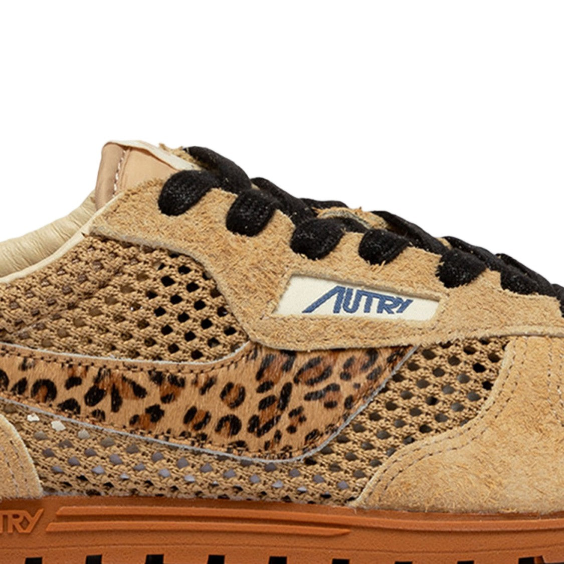 Autry Windspin Suede Blend Sneakers With Logo Detail