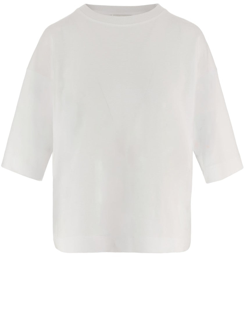 Darkpark Cropped White T-Shirt With Boxy Silhouette