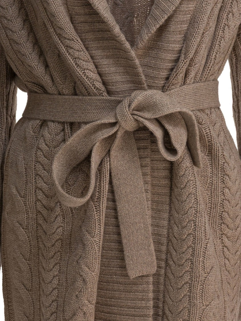 Max Mara Beige Wool And Cashmere Cardigan