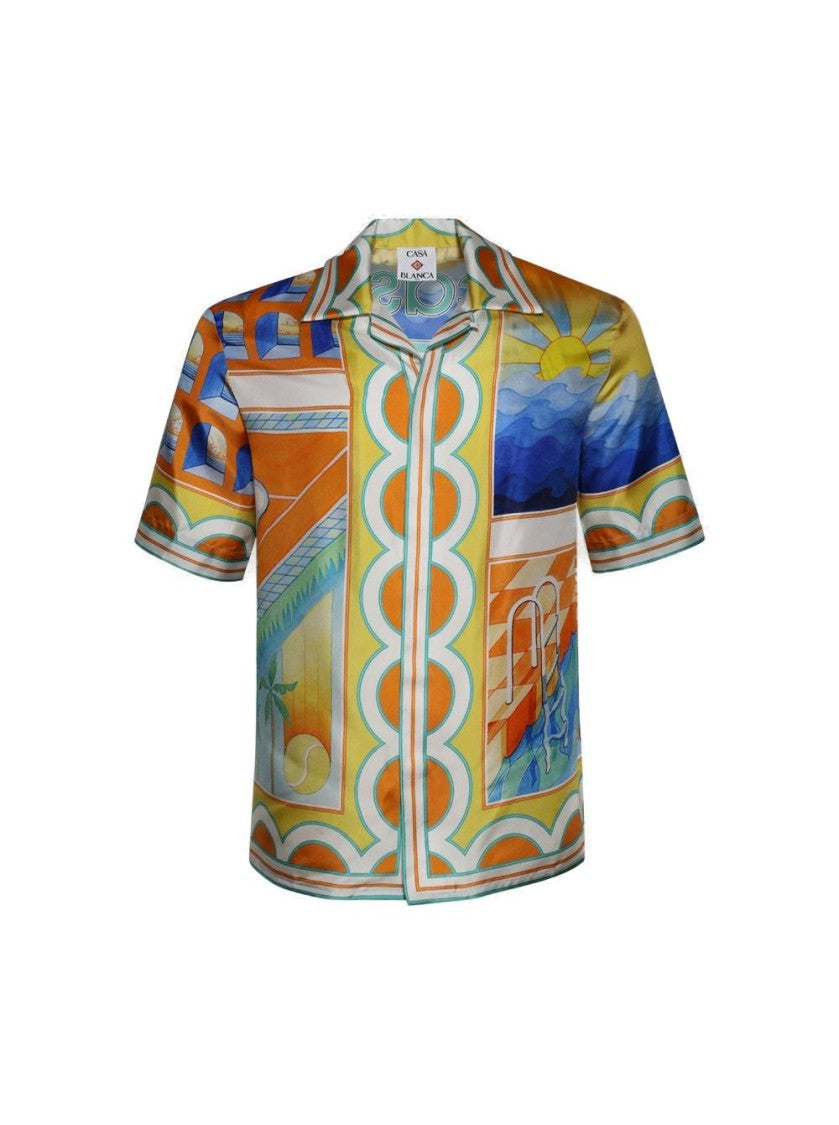 Casablanca Surreal Pool Shirt Multicolor