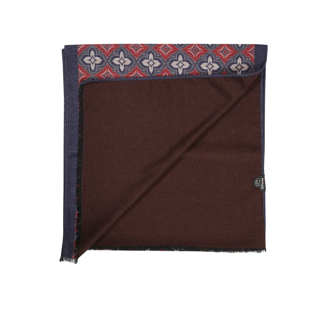 Kiton Abstract Geometric Cashmere Scarf