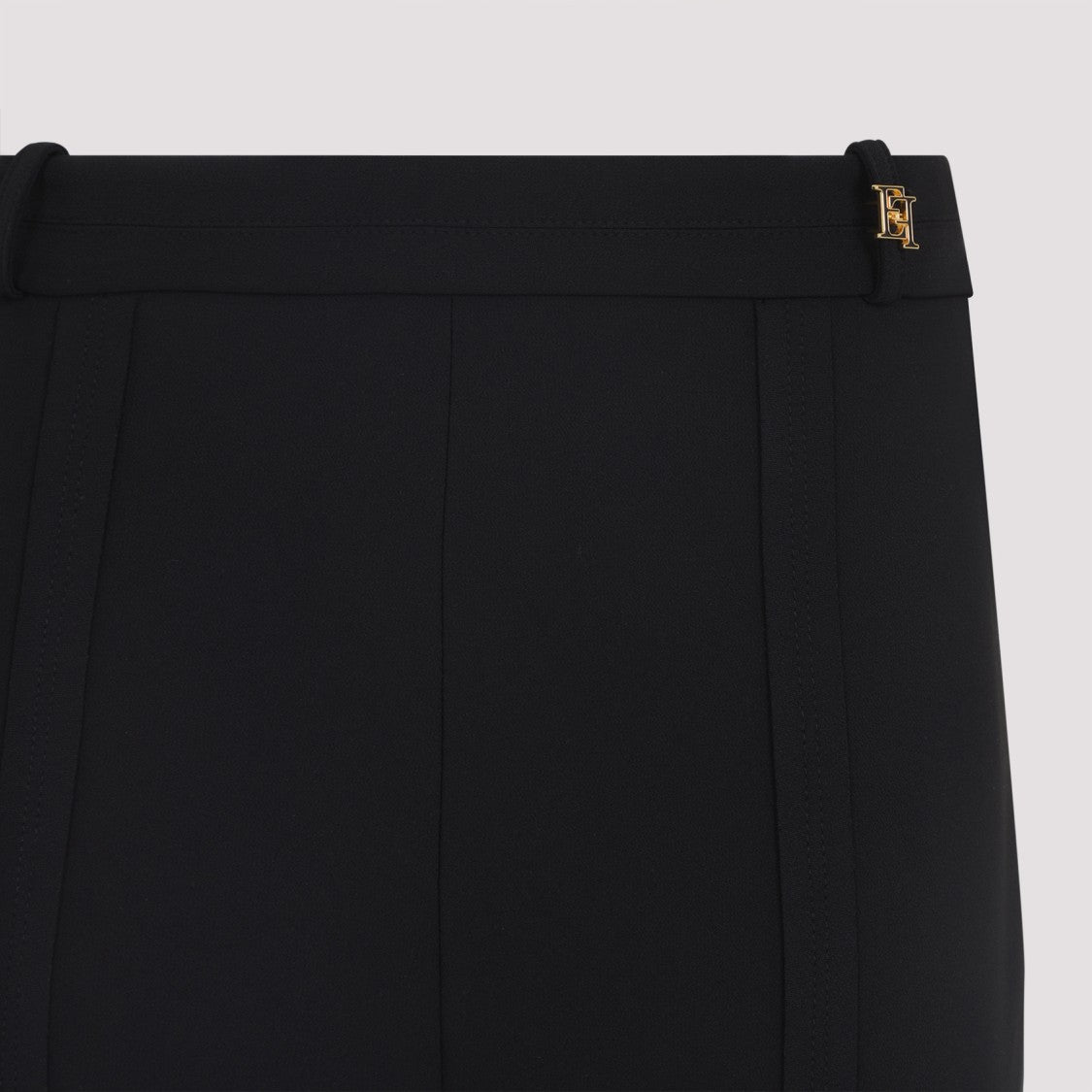 Elisabetta Franchi Fitted Flared Trousers With High Waist