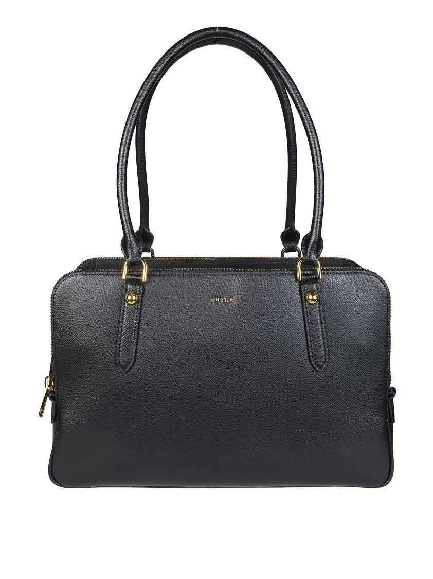 Furla Black Furla Giulia M Boston Bag