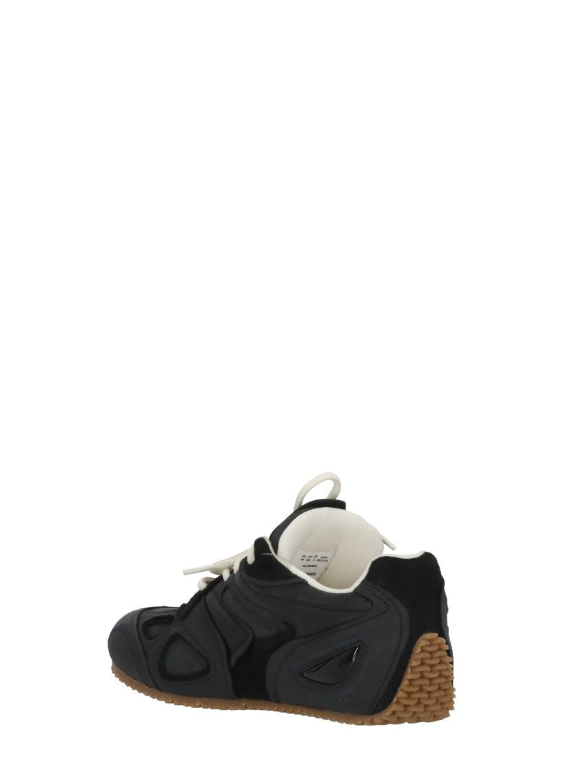 Axel Arigato Black Slow Runner Leather-Blend Sneakers