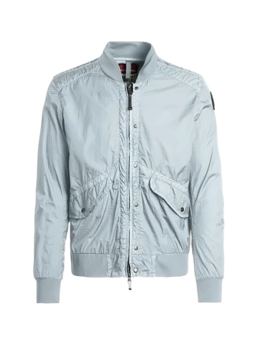 Parajumpers Silver Bomber Jacket With Flap Pockets