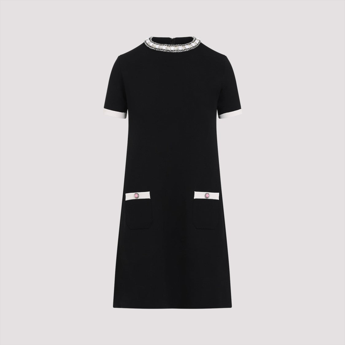 Valentino Black Short Sleeves Dress