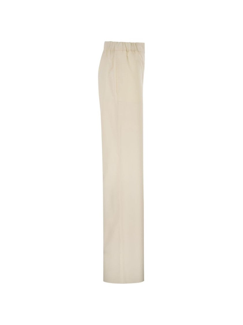 Max Mara Straight-Leg Minimalist Elastic Pants