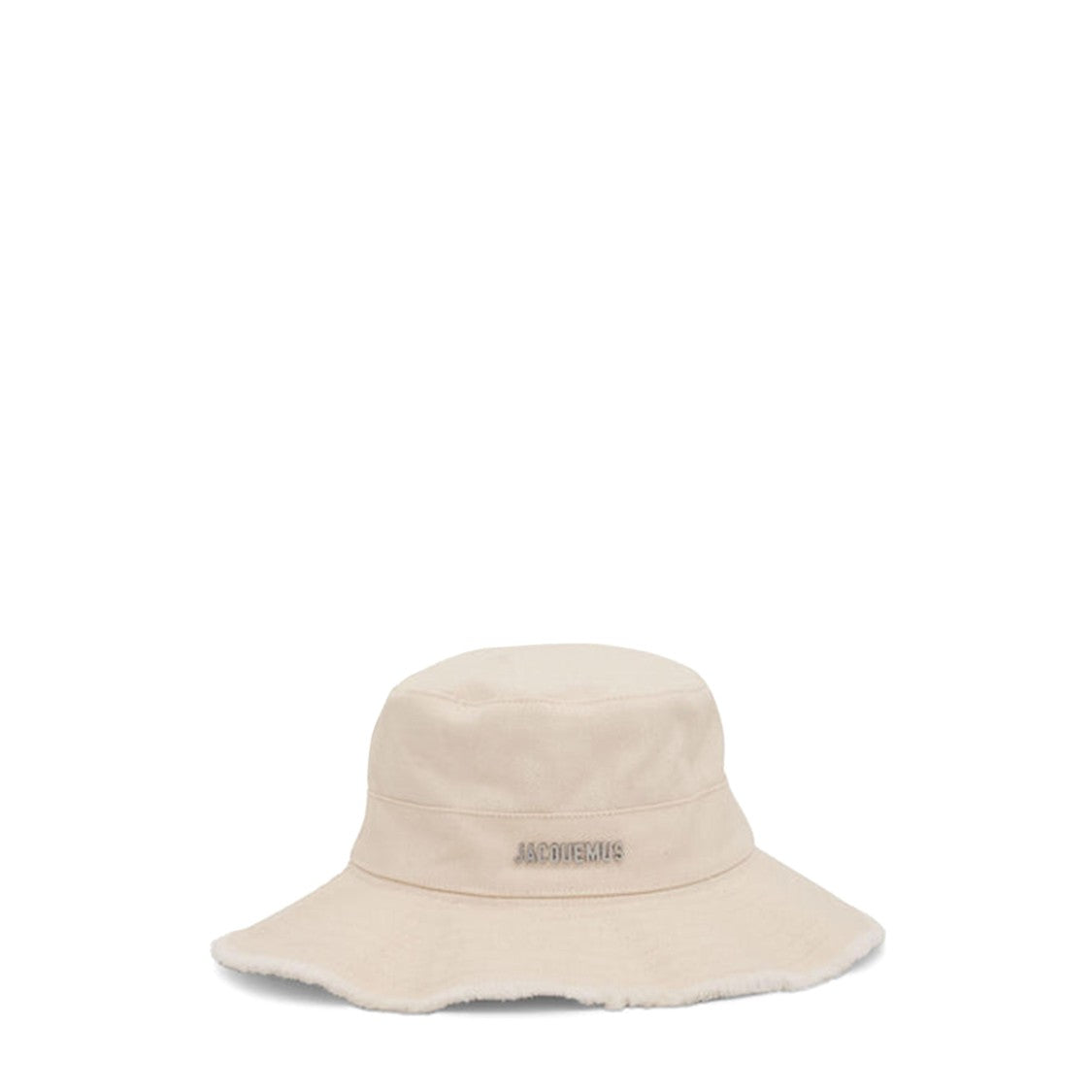 Jacquemus Wide-Brim Cream Cotton Hat