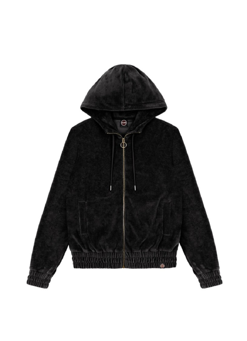 Colmar Originals Black Cotton Blend Full-Zip Hoodie