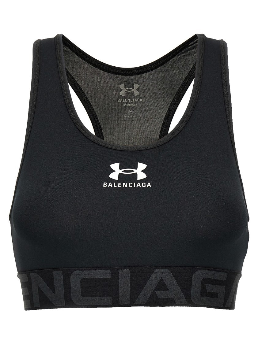 Balenciaga Bodycon Racerback Sports Top In Stretch Technical Jersey