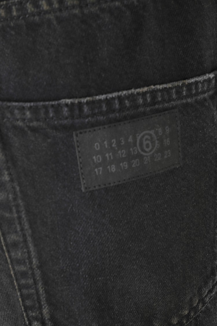 Mm6 By Maison Margiela Five-Pocket Straight-Leg Jeans With Subtle Stitching Details